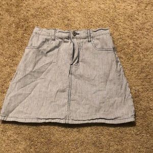 J. Galt blue and white striped skirt